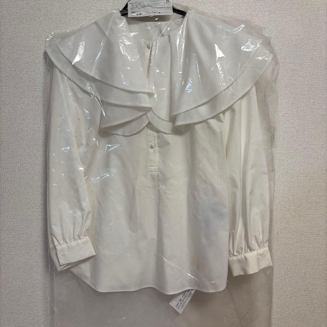 美品bow.a ボウエー IRIS アイリス ブラウス ホワイト クリーニング済