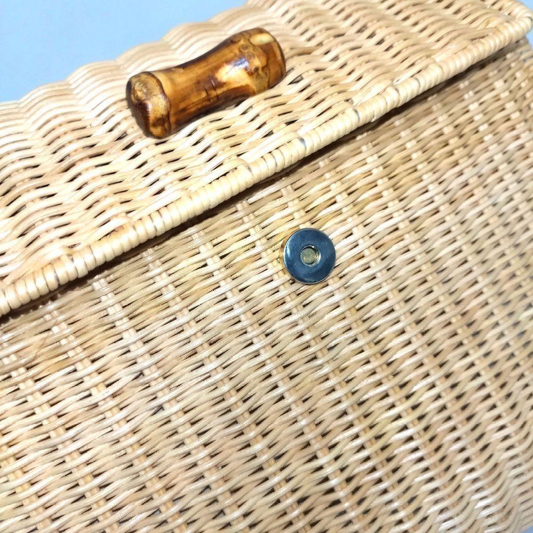 ✨未使用級✨TOMMASO CANDRIA　2way かごバッグ　バンブー