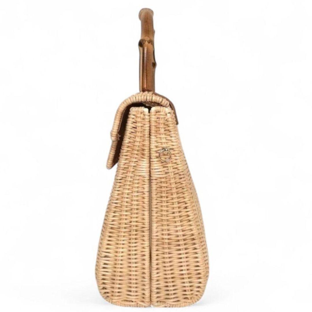 ✨未使用級✨TOMMASO CANDRIA　2way かごバッグ　バンブー