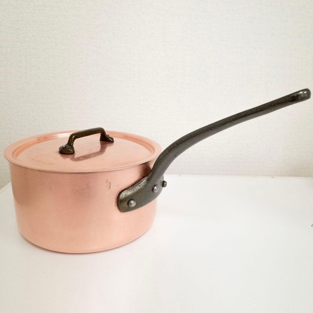 Mauviel 1830 銅鍋 フランス製 内側ステンレス 20cm プロ用
