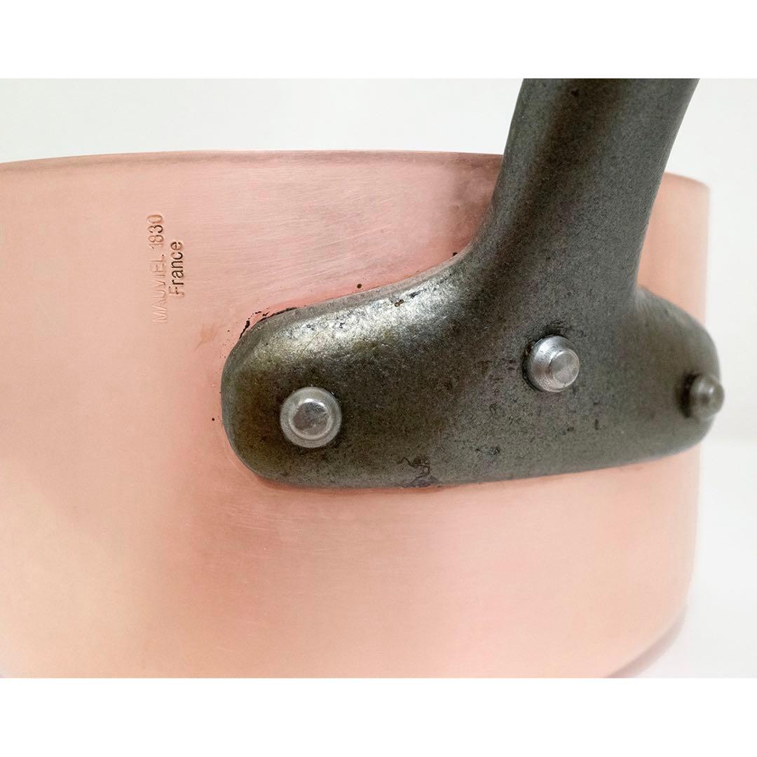 Mauviel 1830 銅鍋 フランス製 内側ステンレス 20cm プロ用