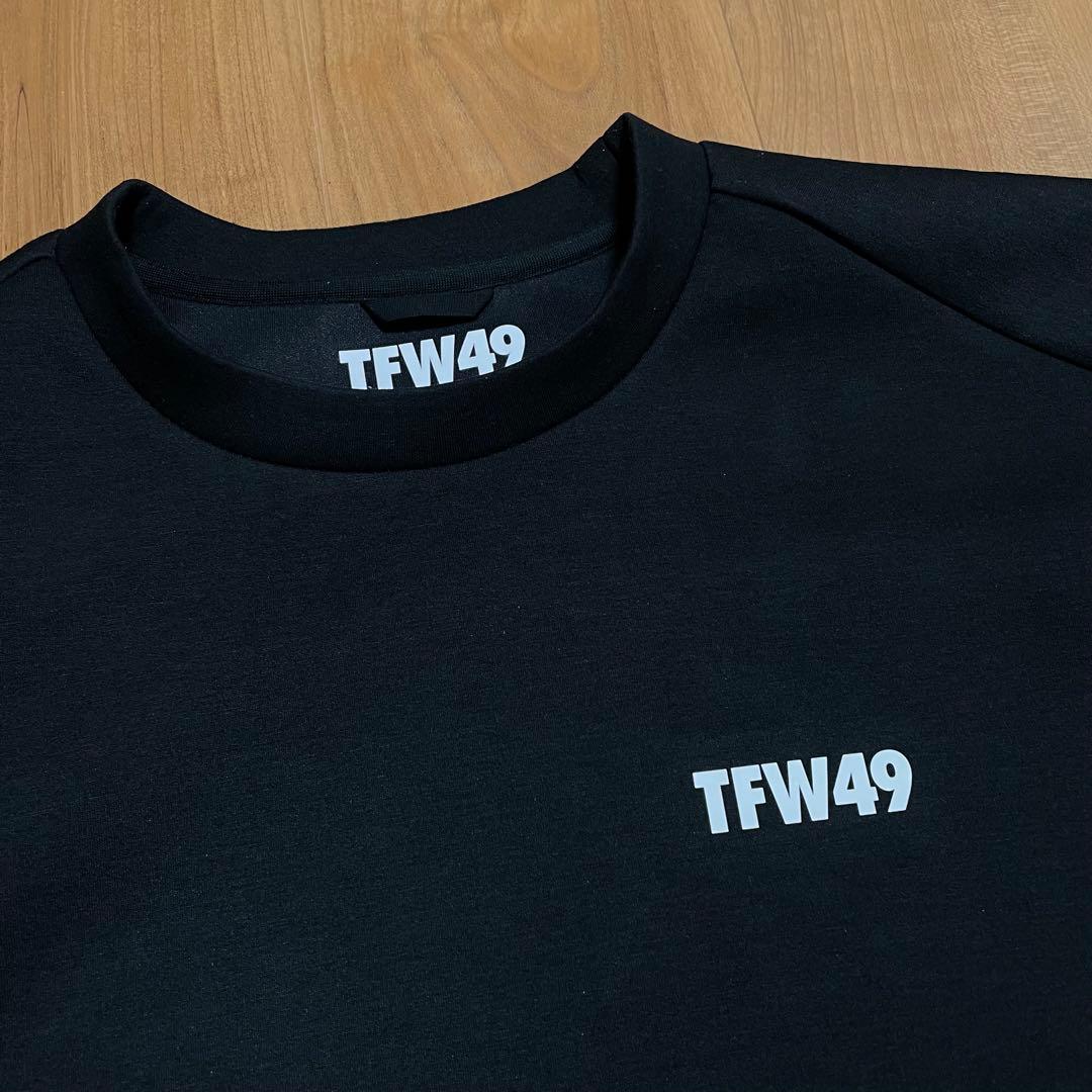 TFW49 クルーネック　スウェット　XL ブラック　ゴルフ　トレーナー