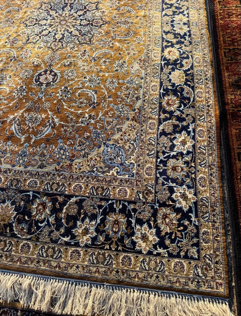 イラン 高級ペルシャ絨毯 大判248×155cm 手織り シルクウール