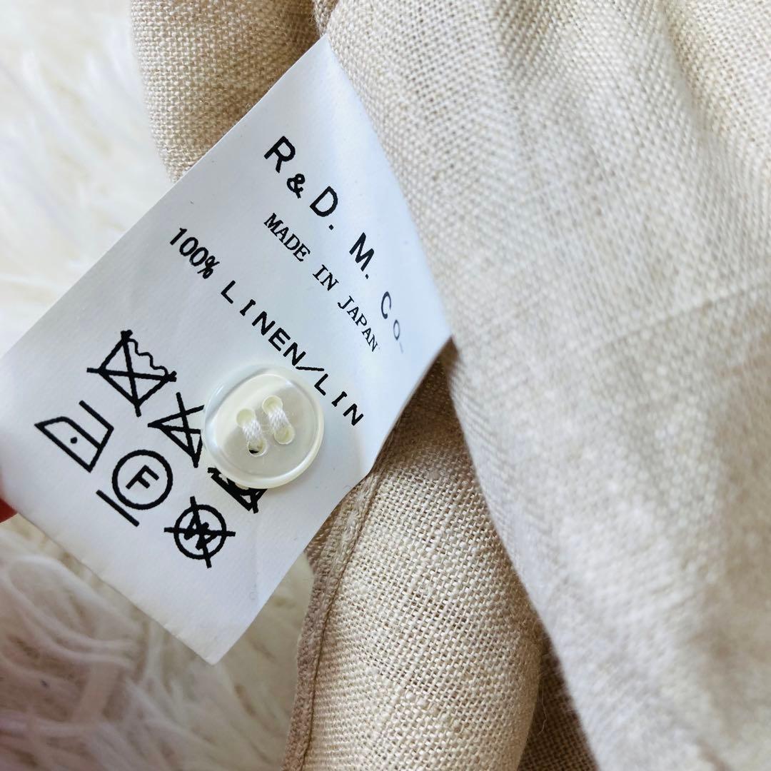 【新品】オールドマンズテーラー　リネンギャザースモックブラウスパフ袖　麻100%