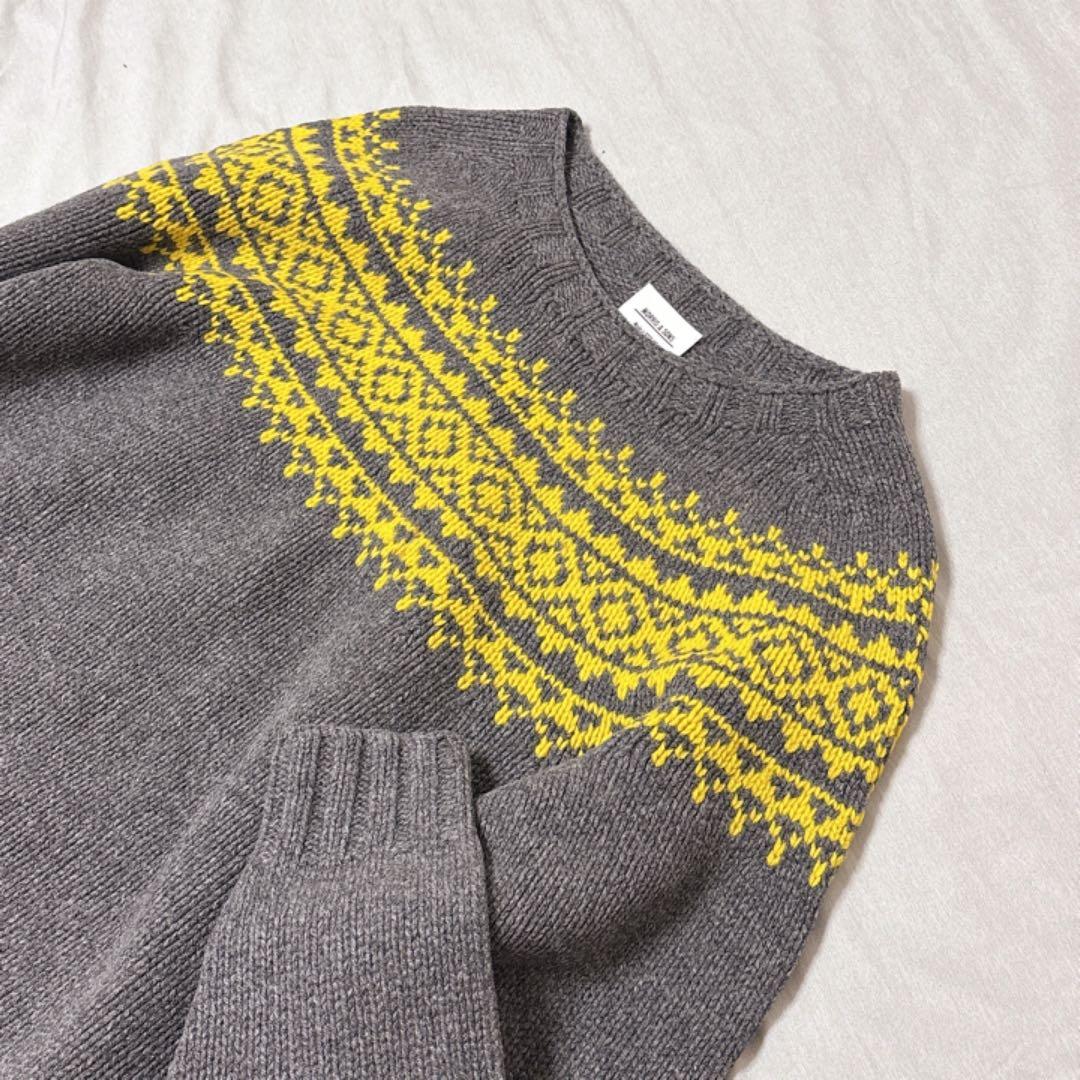 極美品✨英国製 MORRIS & SONSノルディックセーター Bshop