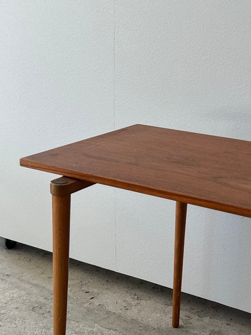 最終セール 70's 山口木材工芸 サイドテーブル チーク×ビーチ材｜送料込