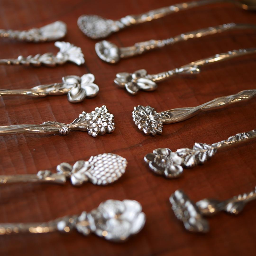 ◆TIFFANY◆アンティーク◆デミタススプーン◆12本セット◆