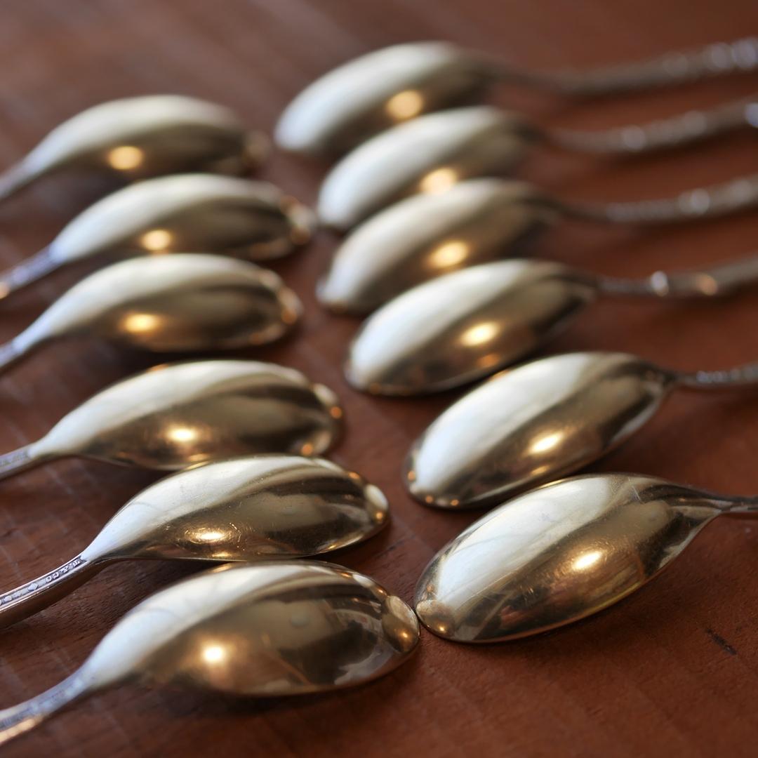 ◆TIFFANY◆アンティーク◆デミタススプーン◆12本セット◆