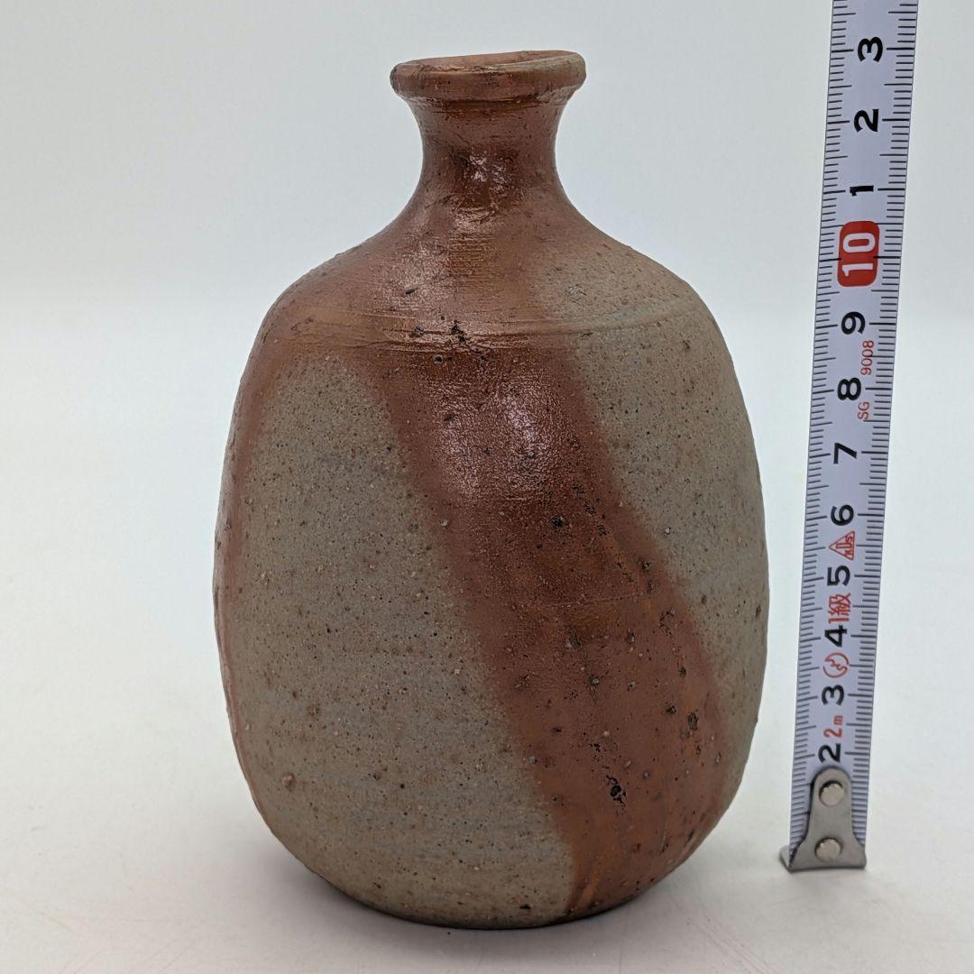 岡山県重要無形文化財 藤原建 備前焼 緋襷徳利 共箱合布 とっくり 酒器 食器