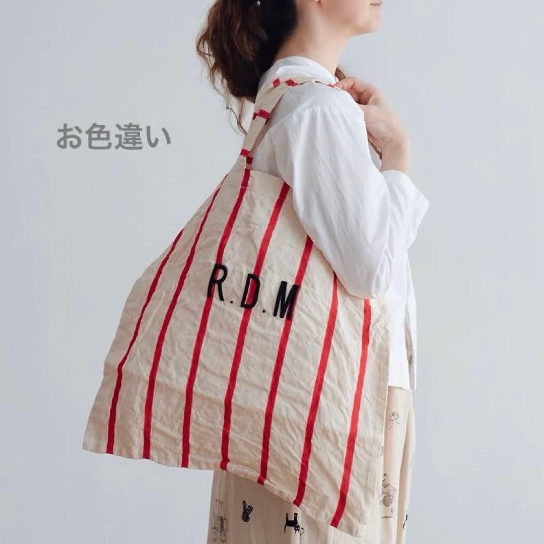 R&D.M.Co エコバッグ レタードバッグ 黒×白 オールドマンズテーラー