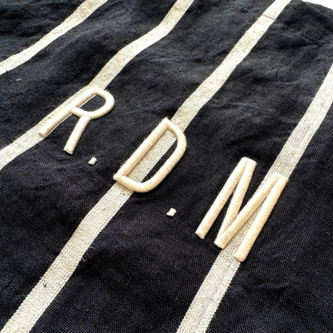 R&D.M.Co エコバッグ レタードバッグ 黒×白 オールドマンズテーラー