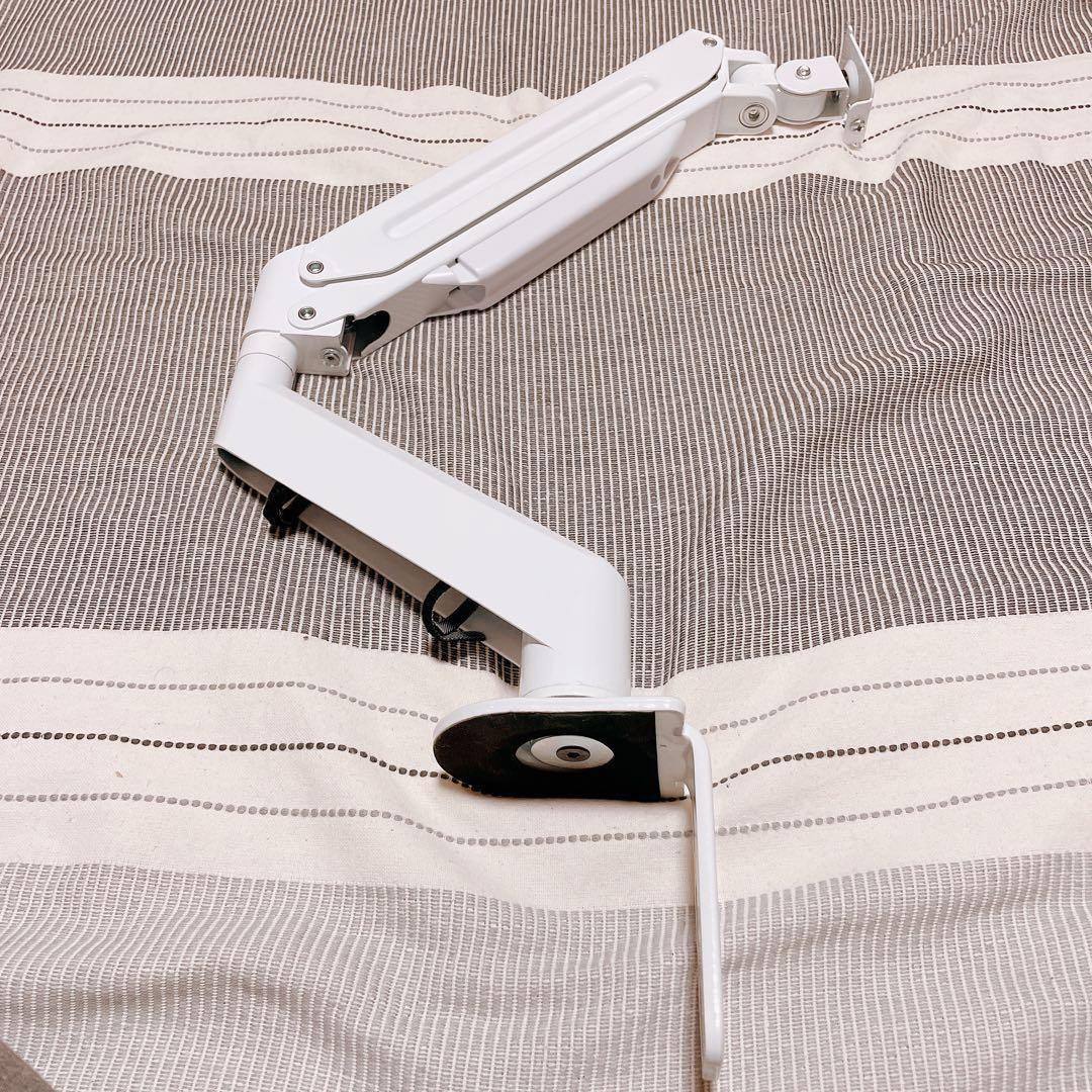 Suptek PC モニター アーム 液晶 ディスプレイ ガススプリング式 白