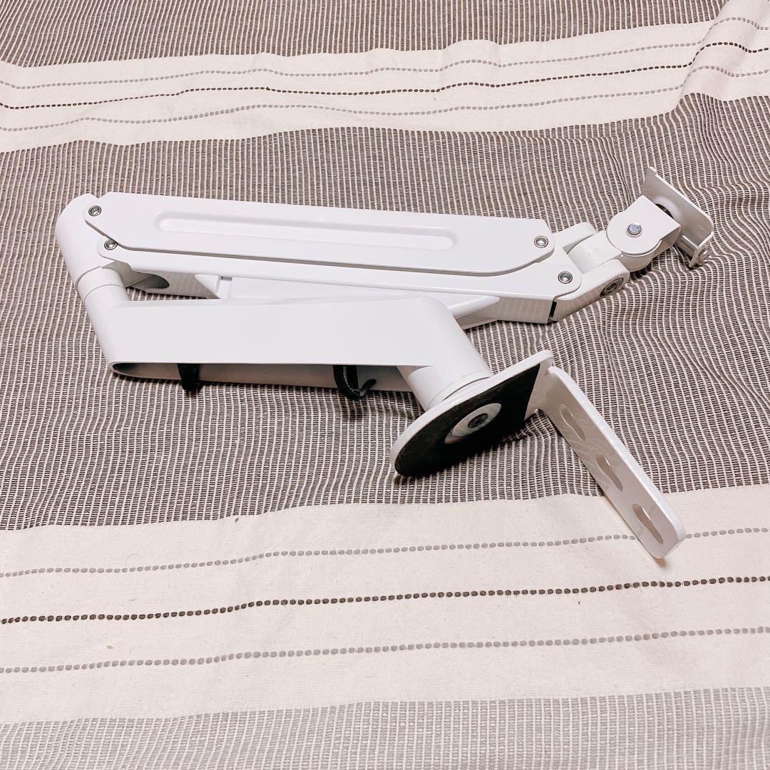 Suptek PC モニター アーム 液晶 ディスプレイ ガススプリング式 白