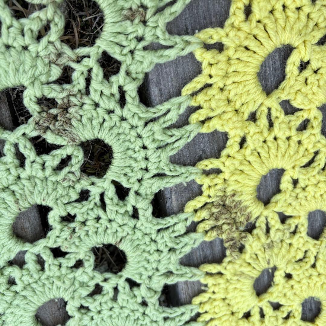 【USA vintage】グラニーブランケット 膝掛け ラグ アメリカ