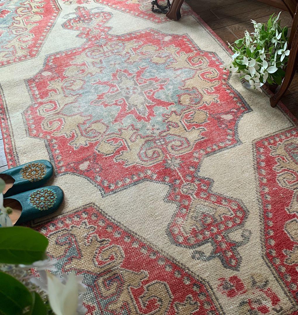 リリー　プロフ必読^ - ^様　アヴァノスラグ　トルコヴィンテージラグ