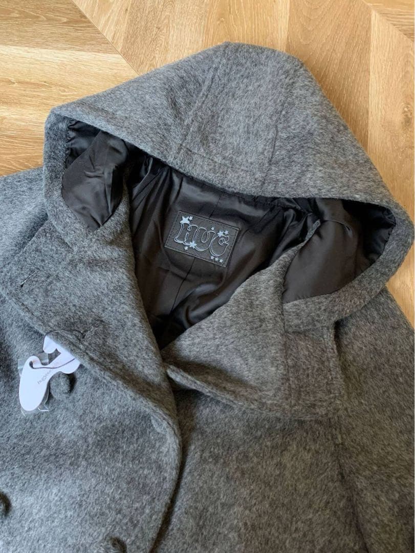 Hugyourskin Hooded Half Coat フード付き コート