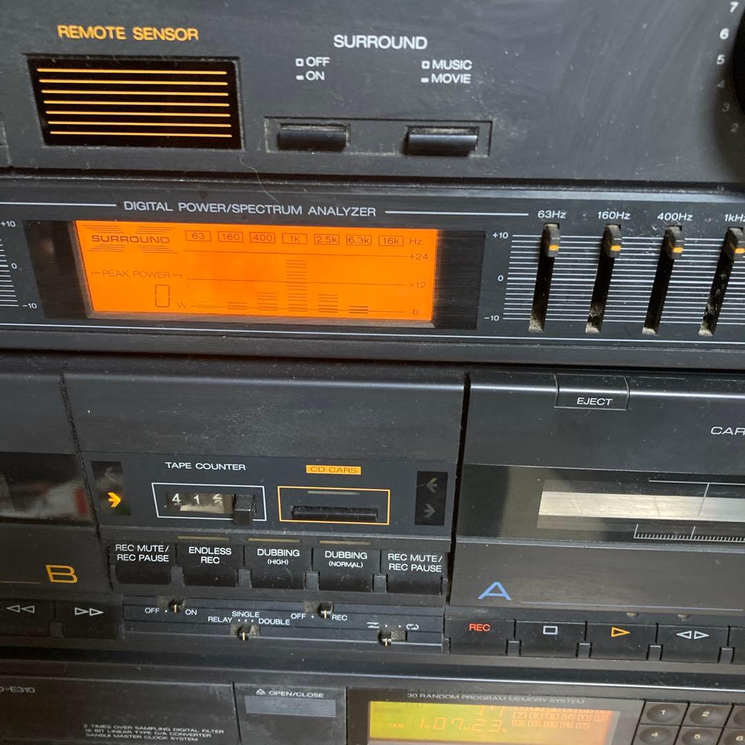 中古Sansui S-E310 CD・カセットWデッキセット[プレヤー別途販売]