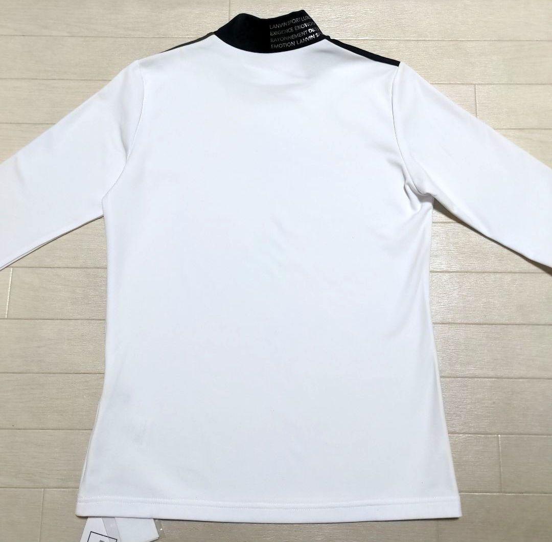 再再再値下新品　ランバンスポール　モックネックL　白　定価19800円　裏微起毛