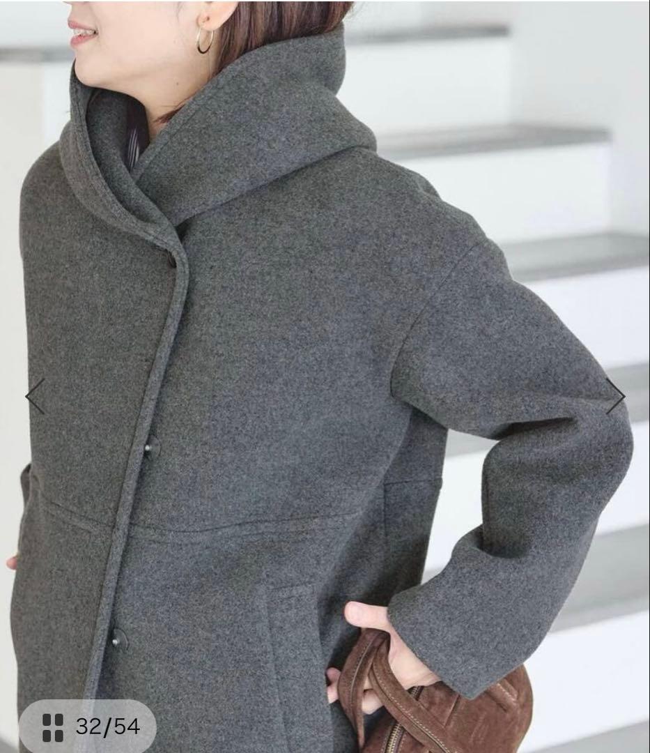 スーパー140モッサフードコート　グレー38 サイズ