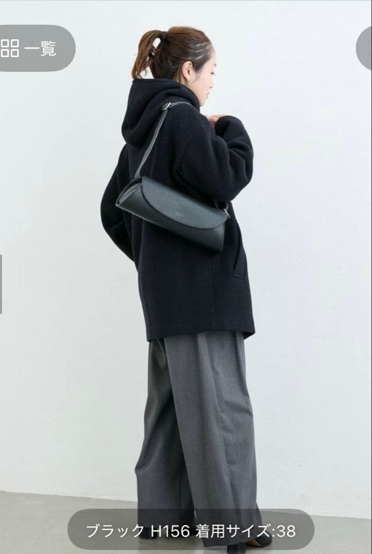 スーパー140モッサフードコート　グレー38 サイズ