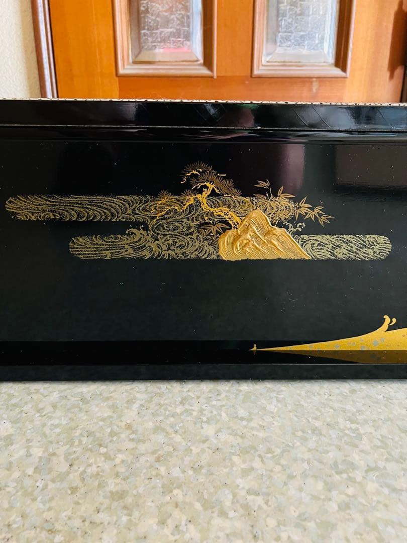 祐月／雛祭り用飾り台(黒塗り)