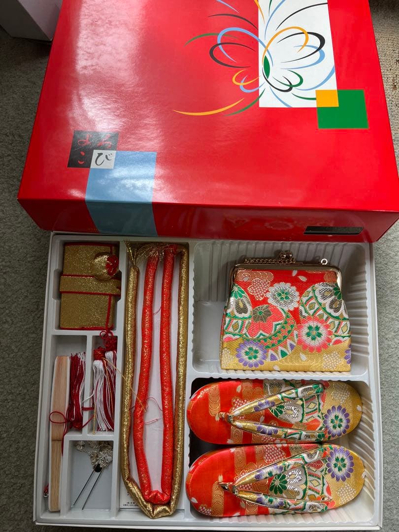 七五三 アンティーク着物　小物セット一式