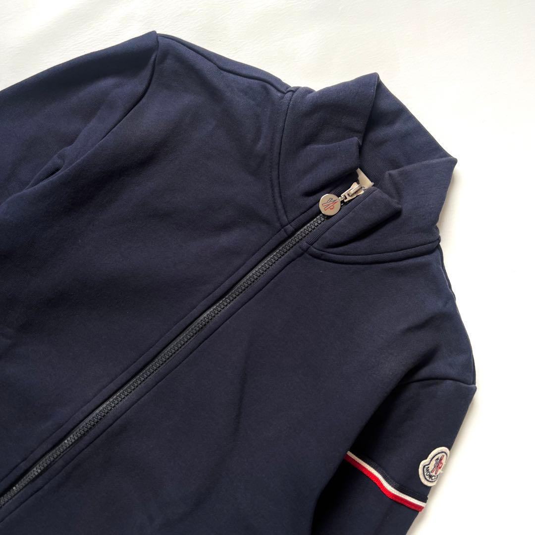 MONCLER モンクレール ジップ　ジャケット　メンズ　ロゴワッペン S 紺