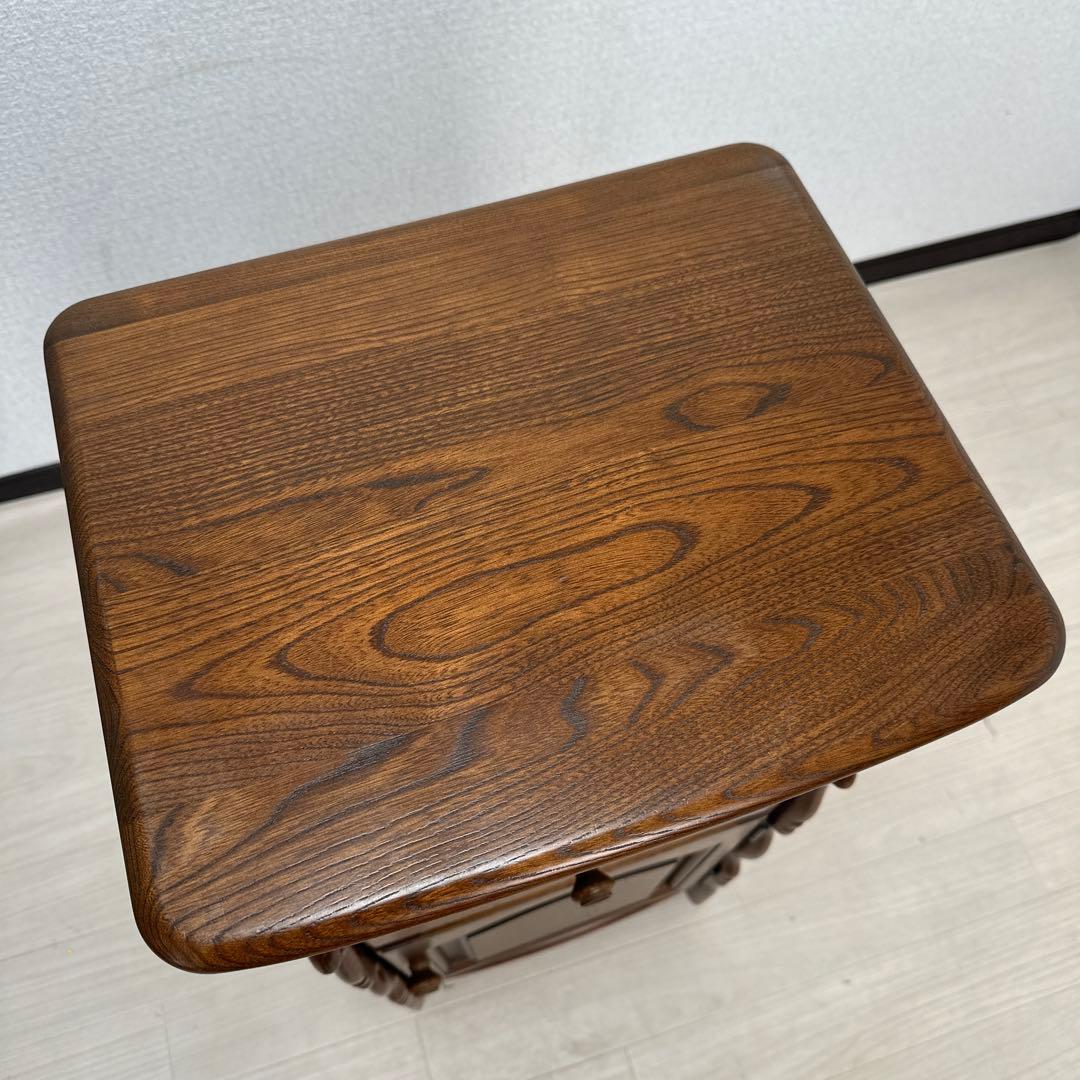 カリモク コロニアル 電話台 FAX台 花台 飾り台 収納棚 i4※