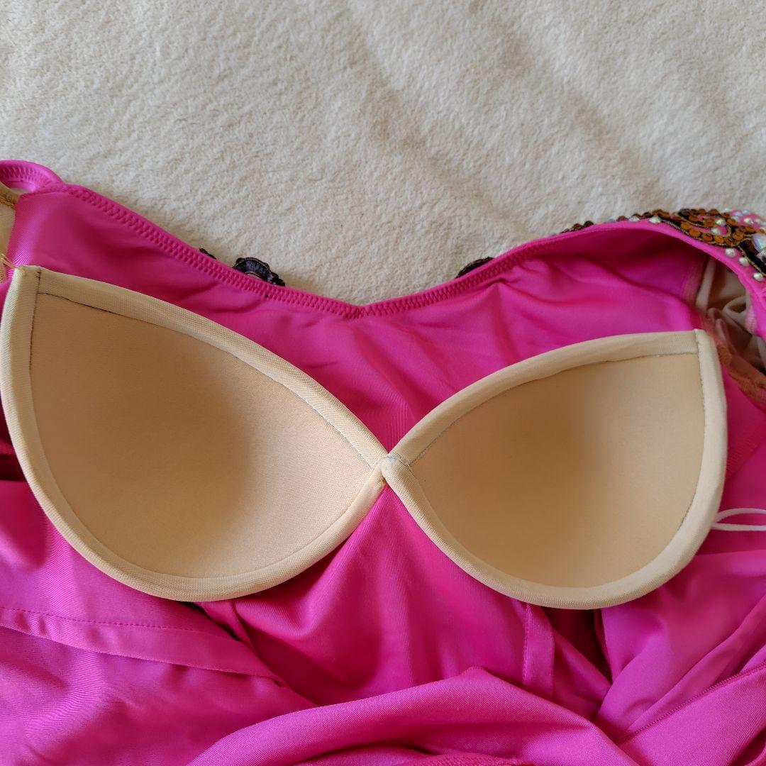 社交ダンス用ピンクラテンドレス