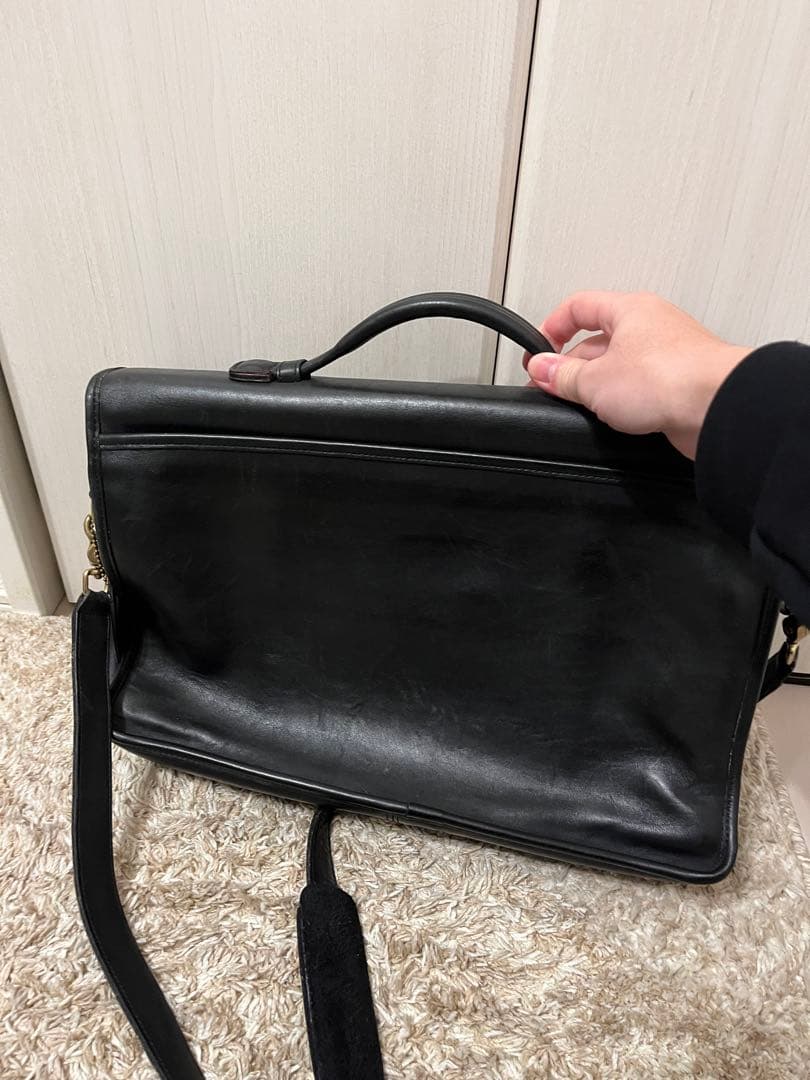 オールドコーチ　レザー ブラック ビジネスバック