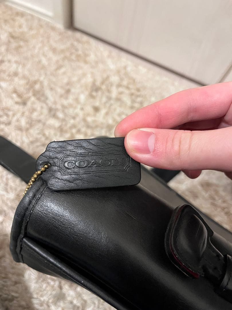 オールドコーチ　レザー ブラック ビジネスバック