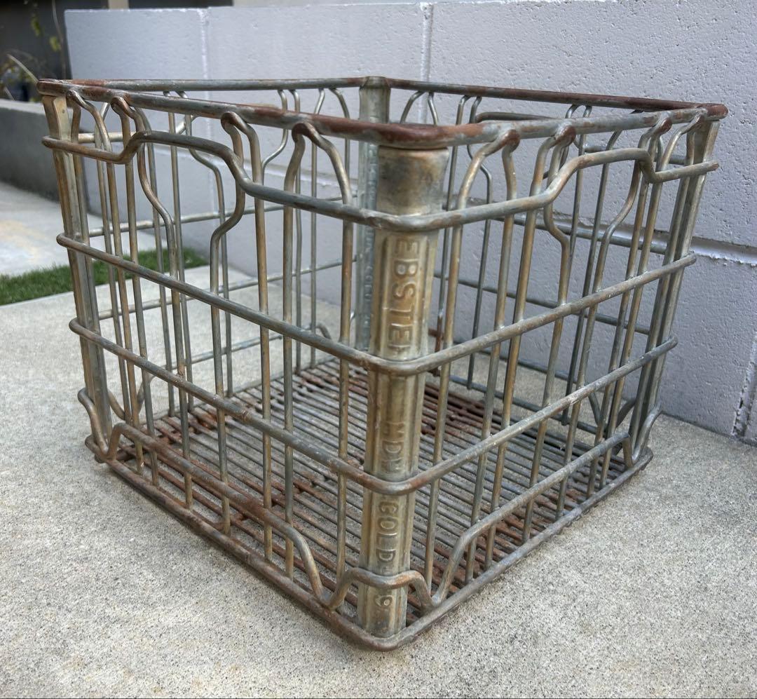 ヴィンテージ ワイヤークレート ミルククレート