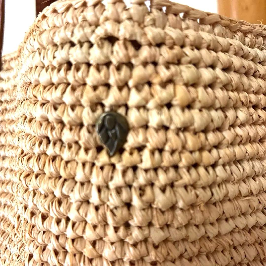 HELEN KAMINSKI ラフィア素材 ベージュ トートバッグ