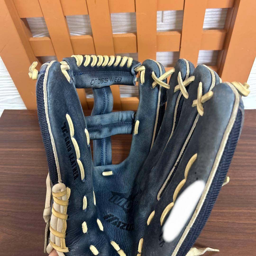 ミズノ タフィローズモデル 限定品 Mマークラベル 激レア 外野用 軟式グローブ