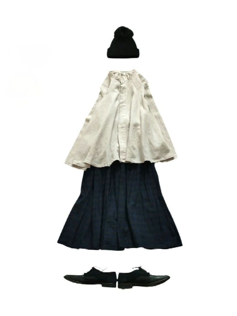 Plantation✨️コットンリネン ワイドシャツ 製品洗い