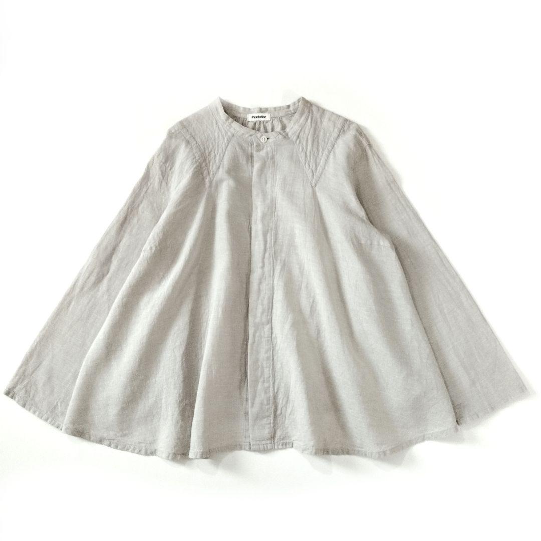 Plantation✨️コットンリネン ワイドシャツ 製品洗い