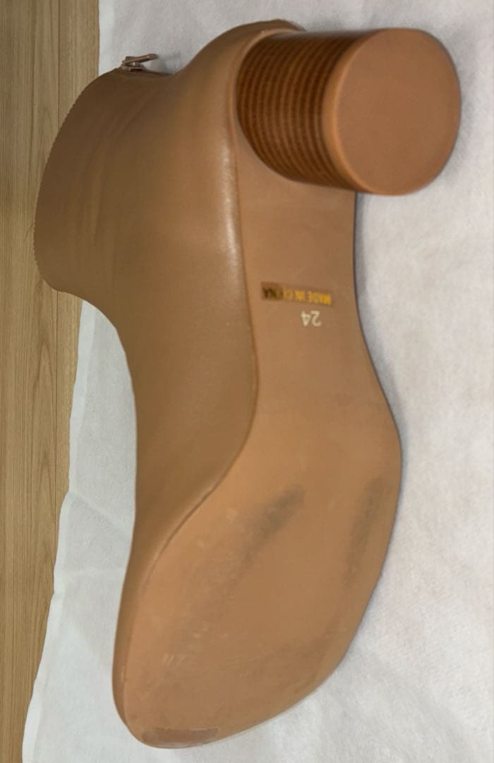 美品SLOBE IENA スクエアトゥショートブーツ