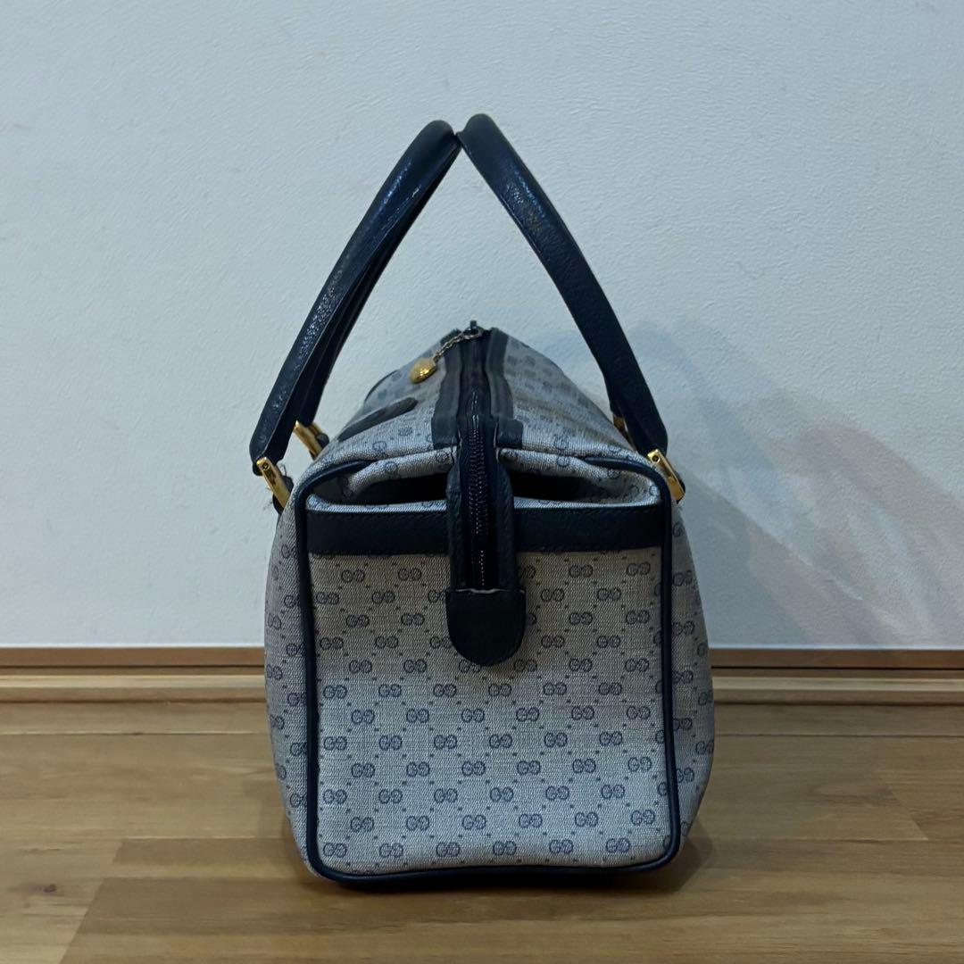 美品 GUCCI グッチ ハンドバッグ マイクロGG チャーム付き