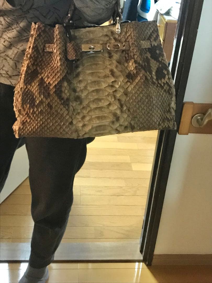 サンレミー　バッグ　高級パイソン