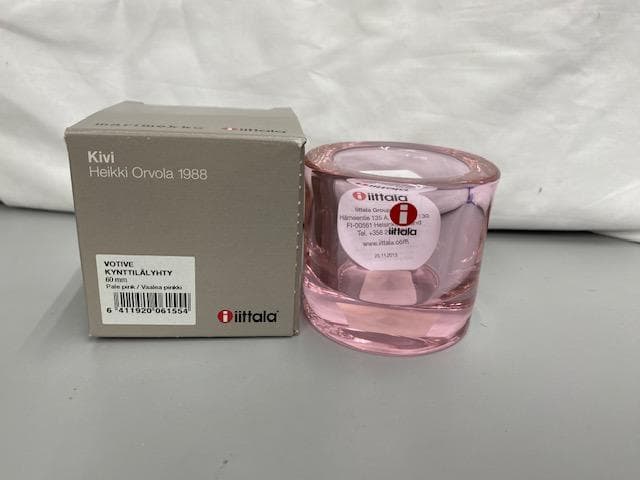 未使用　イッタラ　キビ　キャンドルホルダー　ラベンダー＆ペールピンク　2個