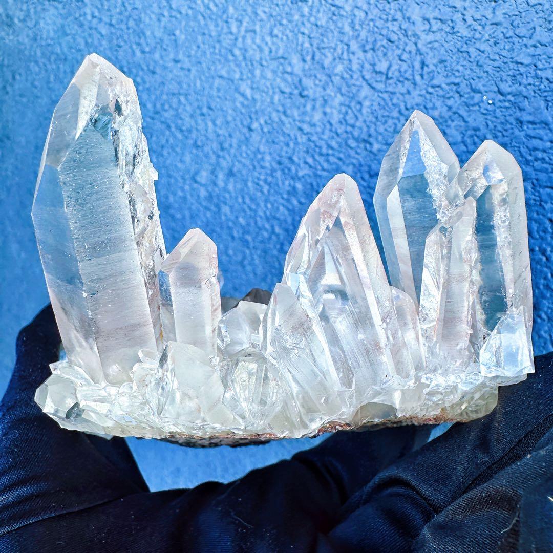 希少高透明度❗️マニカラン産キラキラ☆ヒマラヤ水晶クラスター超強いパワーA1413