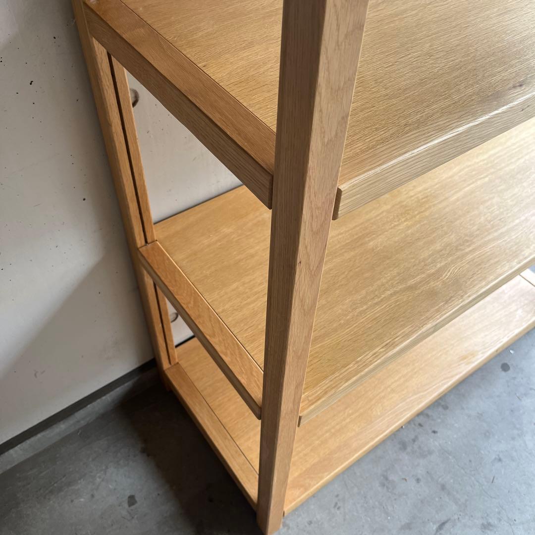 美品・廃盤希少★無印 オーク材ユニットシェルフ・中
