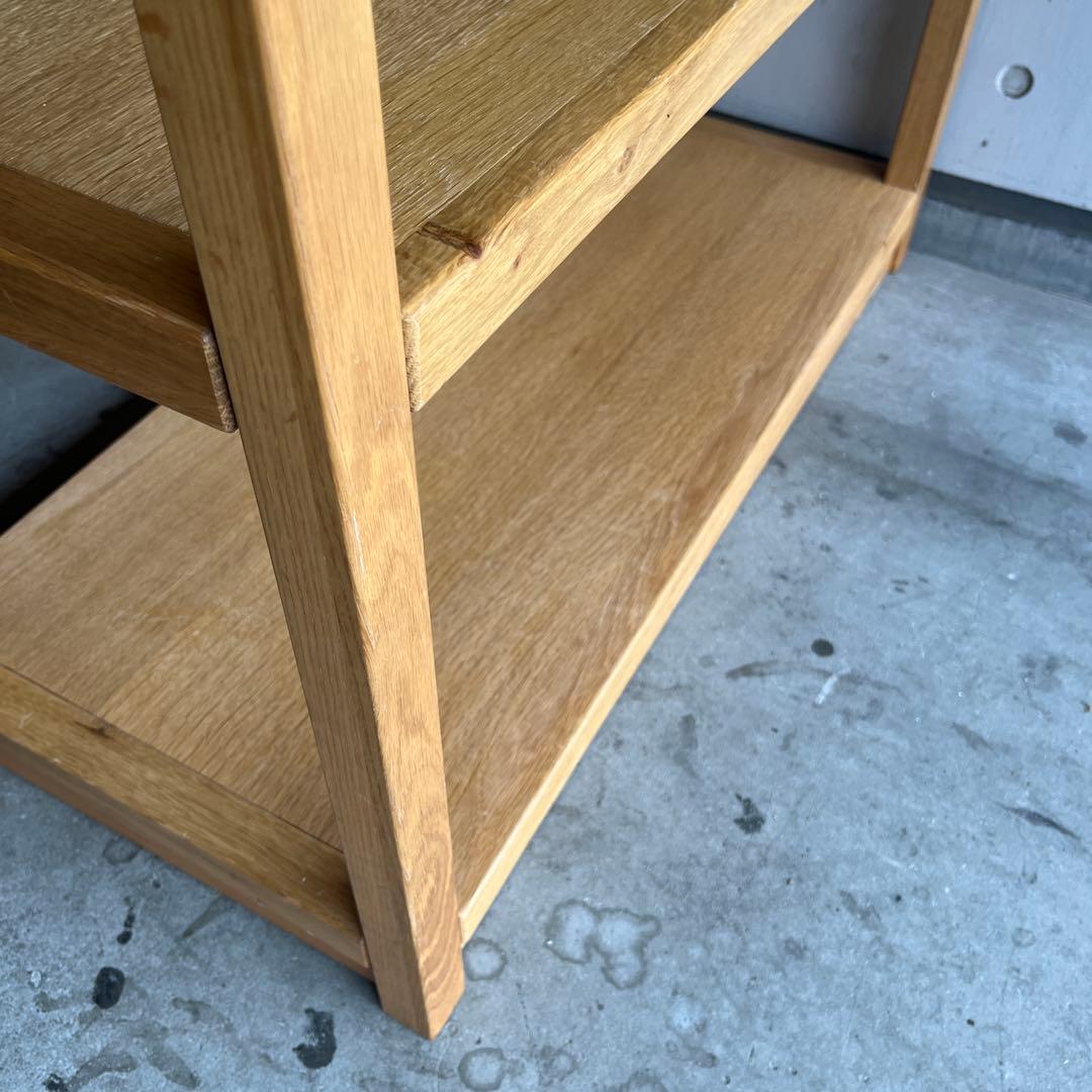 美品・廃盤希少★無印 オーク材ユニットシェルフ・中