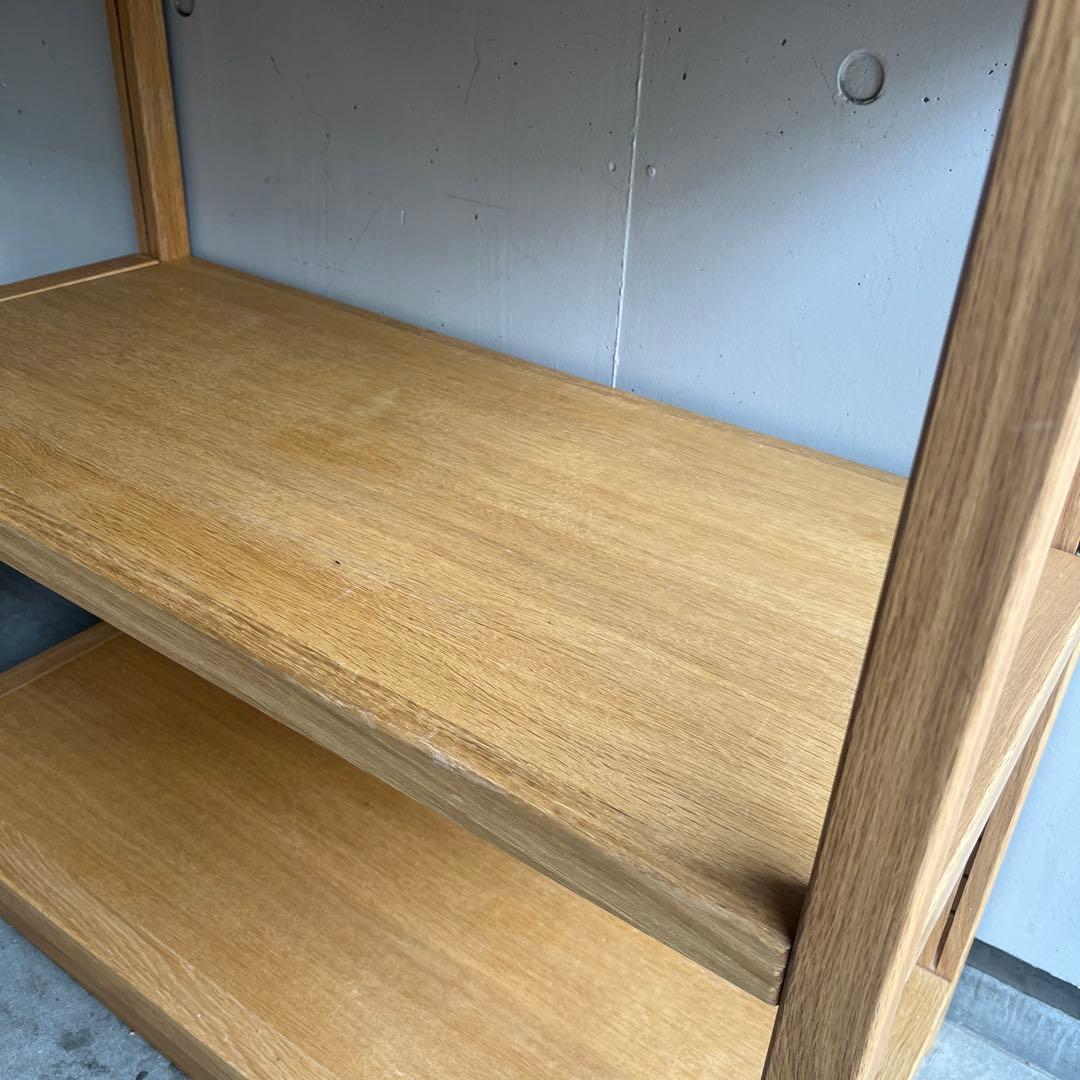 美品・廃盤希少★無印 オーク材ユニットシェルフ・中