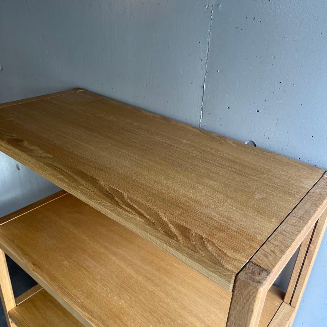 美品・廃盤希少★無印 オーク材ユニットシェルフ・中