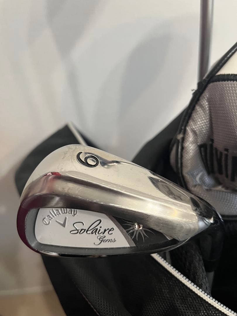 Callaway キャディバッグ 黒白　クラブ　ソレイル