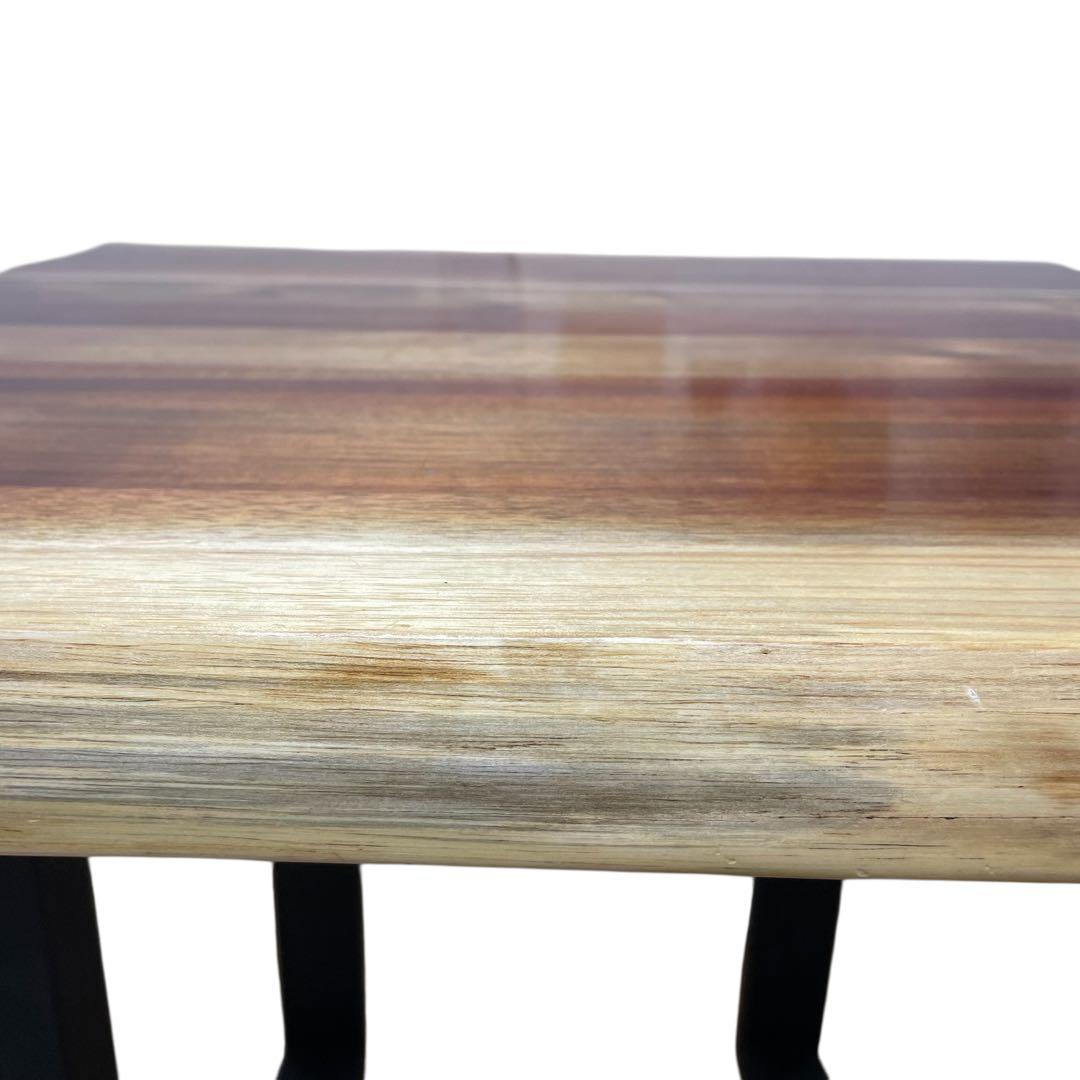 高級　ベトナム製　座卓としても使えるモンキーポッド　一枚板　ダイニングテーブル