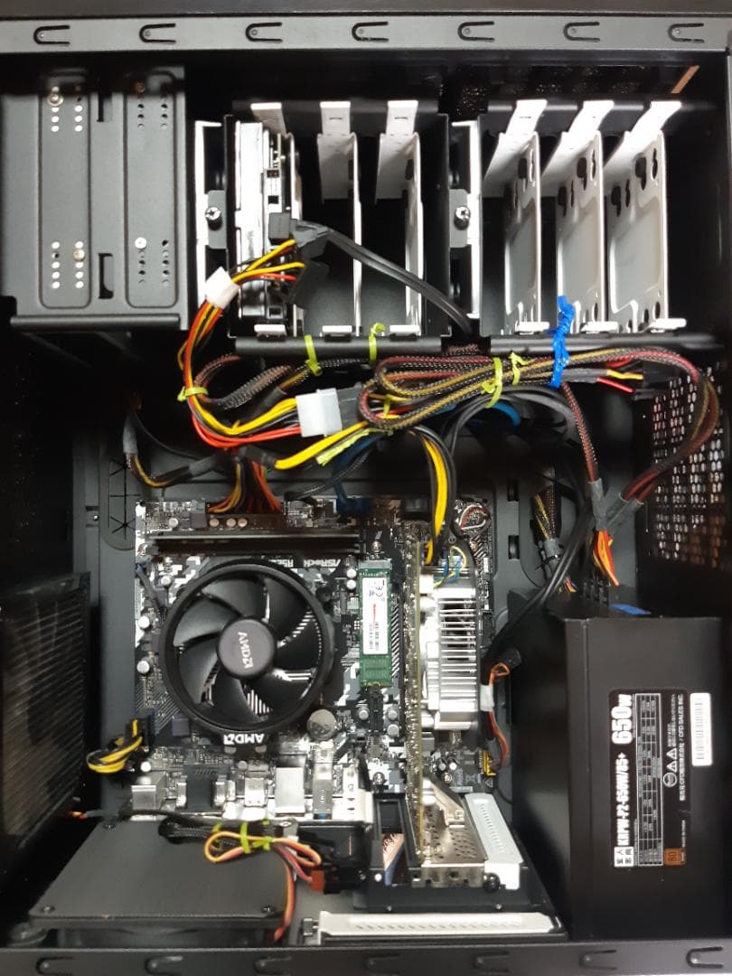 自作PC　RYZEN3 4100・8GB・128GB+500GB・GTX960