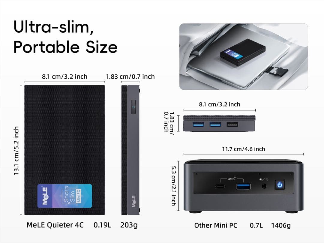 HiMeLE Quieter4C ファンレス ミニ PC
