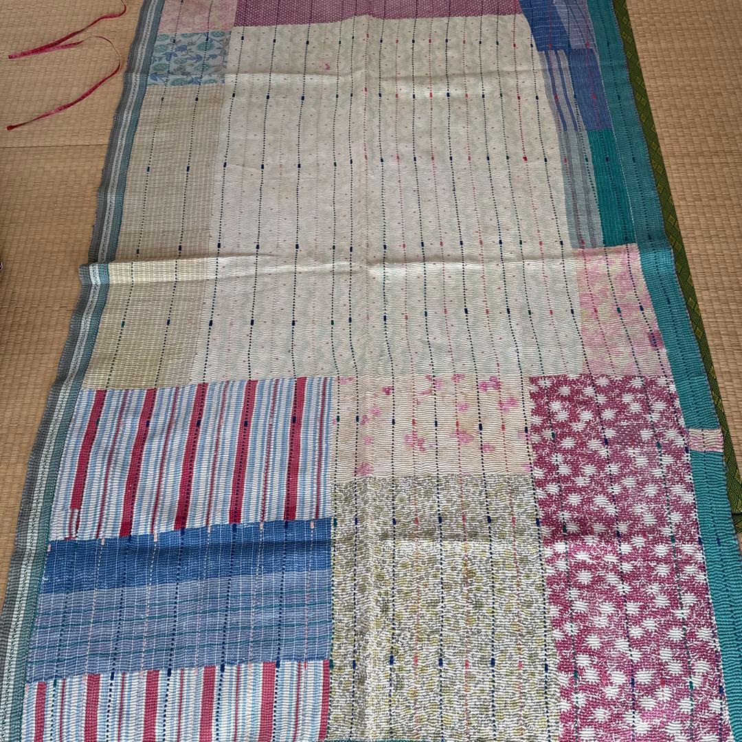 kase出品ヴィンテージラリーキルト　カンタキルト　緑系